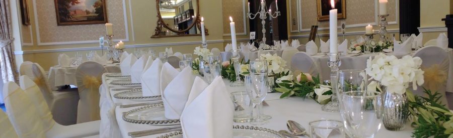 Glass charger plates with silver beading