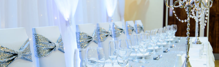 Silver table runner